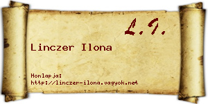 Linczer Ilona névjegykártya